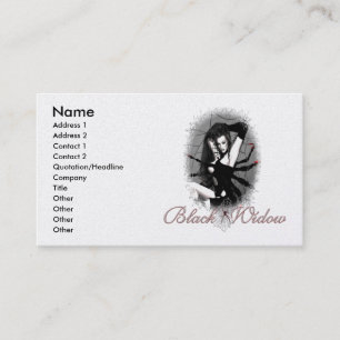 Black Widow Business Cards