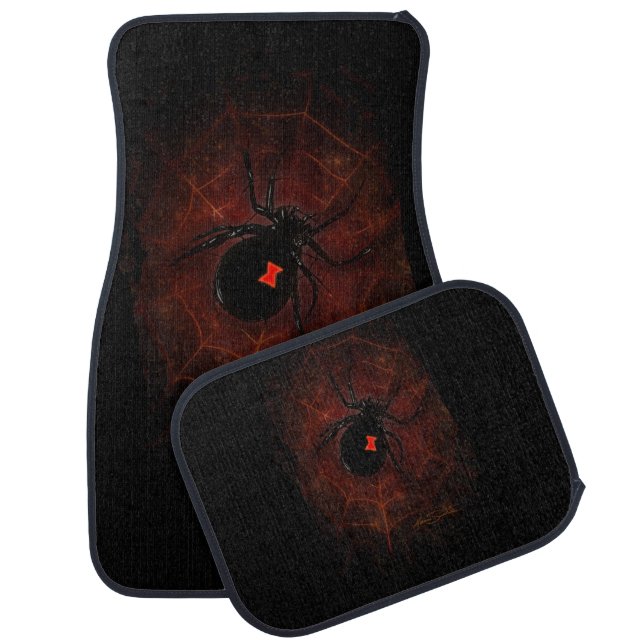 Black Widow   Car Floor Mat (Set)