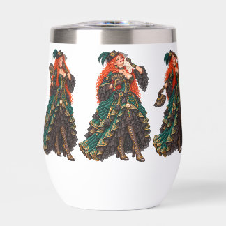 Black Widow & DRAMA QUEEN! Thermal Wine Tumbler