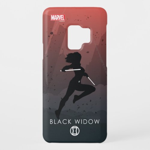 Black Widow Heroic Silhouette Case_Mate Samsung Galaxy S9 Case