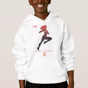Black Widow Heroic Silhouette Hoodie