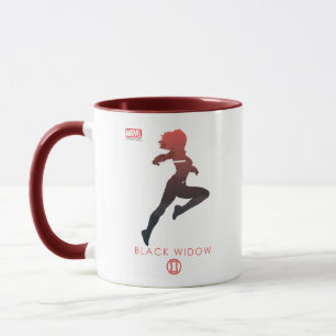 Black Widow Heroic Silhouette Mug