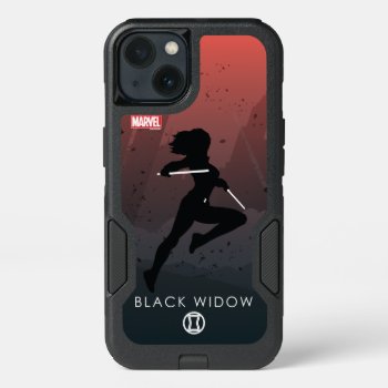 Black Widow Heroic Silhouette Iphone 13 Case by avengersclassics at Zazzle