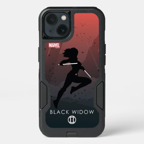 Black Widow Heroic Silhouette iPhone 13 Case