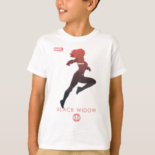 Black Widow Heroic Silhouette T-Shirt