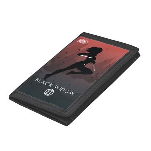Black Widow Heroic Silhouette Trifold Wallet