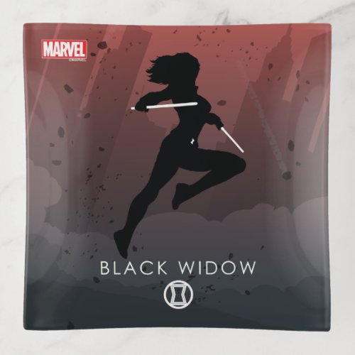 Black Widow Heroic Silhouette Trinket Tray