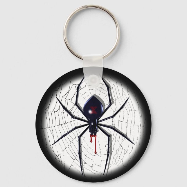 Black Widow Key Ring (Front)