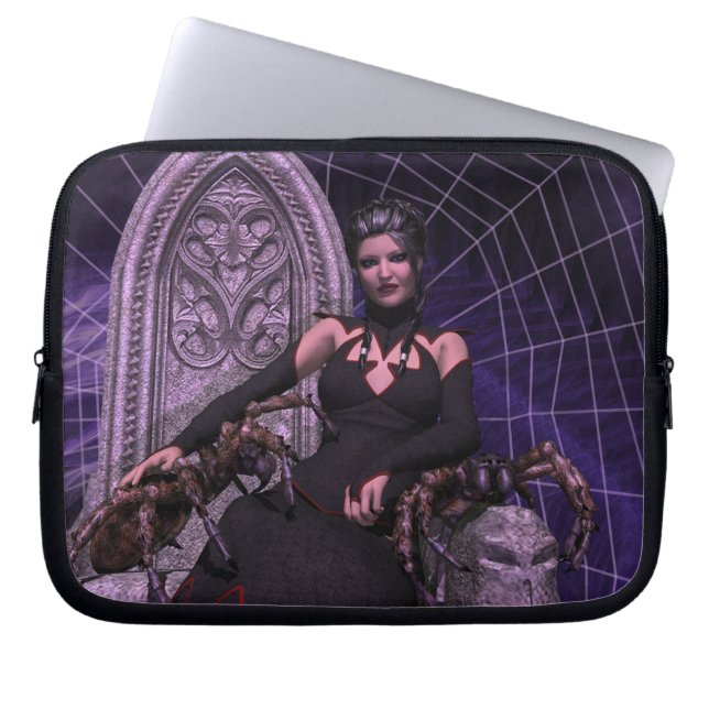 Black Widow Laptop Sleeve (Front)