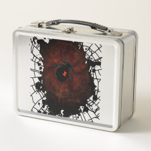 Black Widow Metal Lunch Box