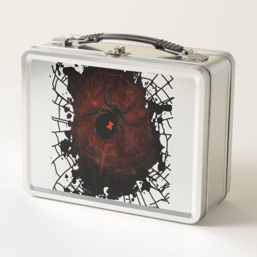 Black Widow  Metal Lunch Box