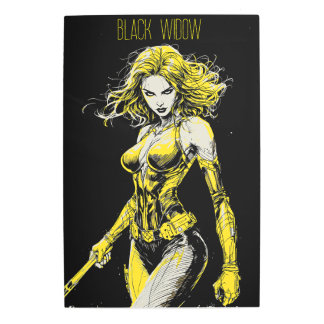 BLACK WIDOW METAL PRINT