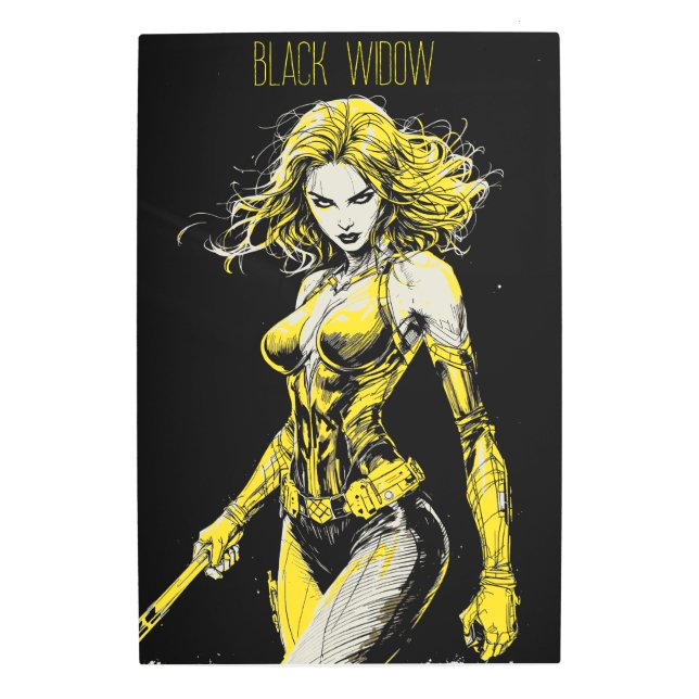 BLACK WIDOW METAL PRINT (Front)