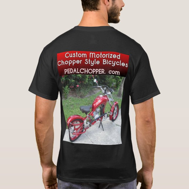 Black Widow Motorized Bike T-Shirt (Back)