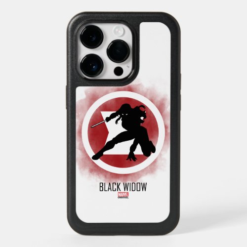 Black Widow Over Watercolor Icon OtterBox iPhone 14 Pro Case