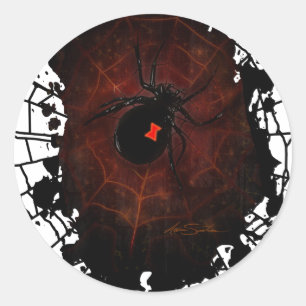 Black Widow (Signature Design) Classic Round Sticker