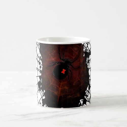Black Widow Signature Design Coffee Mug