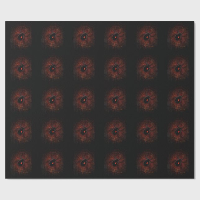 Black Widow (Signature Design) Wrapping Paper (Flat)