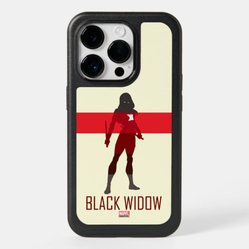Black Widow Silhouette Color Block OtterBox iPhone 14 Pro Case