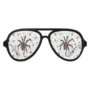Black Widow Spider and Babies - Aviator Sunglasses