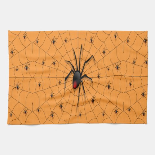 Black Widow Spider and Babies _ Towel