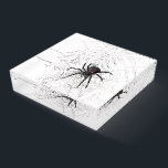 Black Widow Spider And Spiderweb Drawing Art Paperweight<br><div class="desc">Square Shaped High Polished Glass Paperweight printed with Black Widow Spider And Spiderweb Drawing Art original hand drawn graphic design artwork illustration by TheFabricSeal print on demand shop at Zazzle.com #ZazzleMade ©️Original. https://www.zazzle.com/store/thefabricseal Celebrate Halloween and Goth any time of the year with our cool looking black colored with red marking...</div>