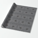 Black Widow Spider And Spiderweb Drawing Art Wrapping Paper<br><div class="desc">Gift Giving Package Wrapping Paper Long Sheet Roll printed with Black Widow Spider And Spiderweb Drawing Art original hand drawn graphic design artwork illustration by TheFabricSeal print on demand shop at Zazzle.com #ZazzleMade ©️Original. https://www.zazzle.com/store/thefabricseal Celebrate Halloween and Goth any time of the year with our cool looking black colored with...</div>