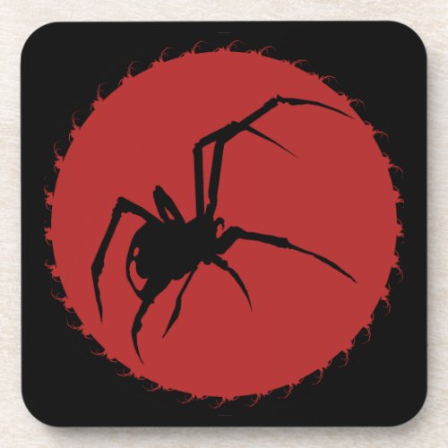 Black Widow Spider Beverage Coaster