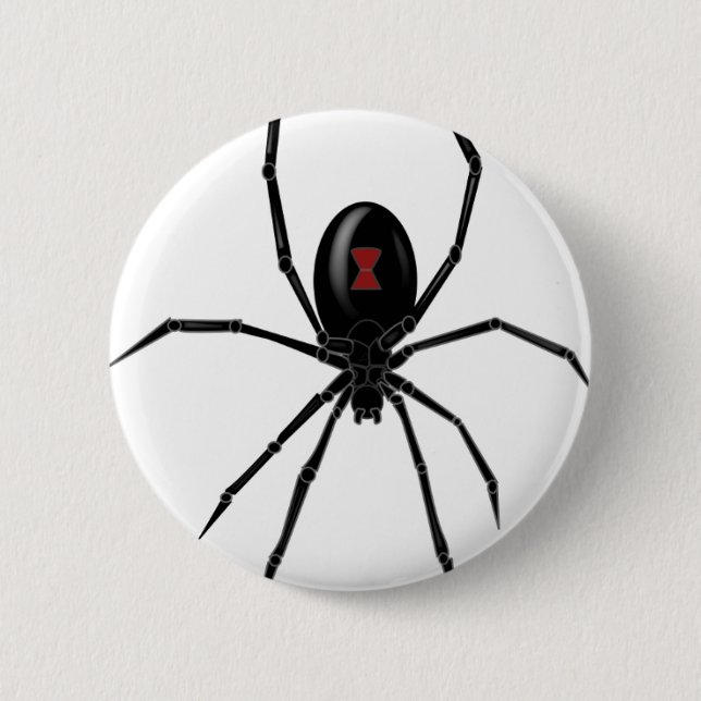 Black WIdow Spider Button (Front)