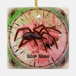 Black Widow Spider Ceramic Ornament