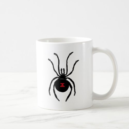 black widow spider coffee mug