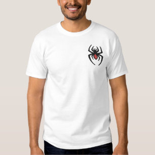 Black Widow Spider Embroidered T-Shirt