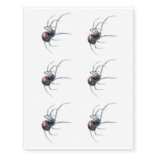 Black Widow Spider for Temporary Tattoos