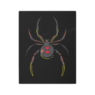 Black Widow Spider Gift   Spider Lovers Metal Print