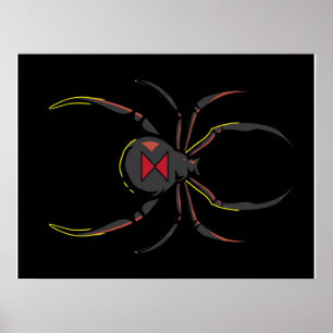 Black Widow Spider Gift   Spider Lovers Poster