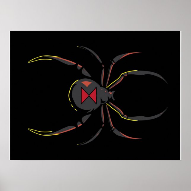 Black Widow Spider Gift | Spider Lovers Poster (Front)