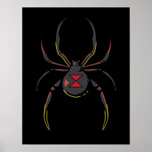 Black Widow Spider Gift   Spider Lovers Poster