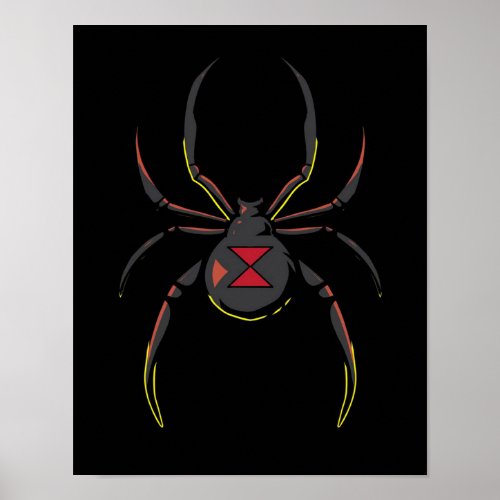 Black Widow Spider Gift  Spider Lovers Poster