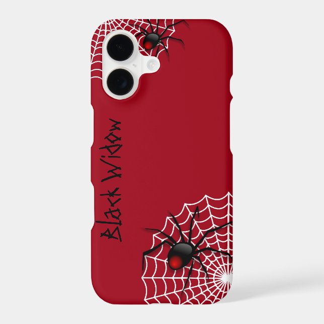 Black Widow Spider Iphone Case (Back)