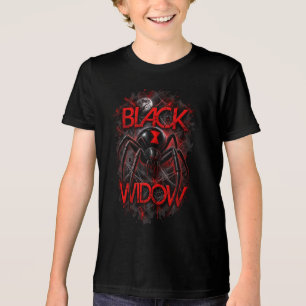 Black Widow Spider Kids T-Shirt Tri-Blend Shirt
