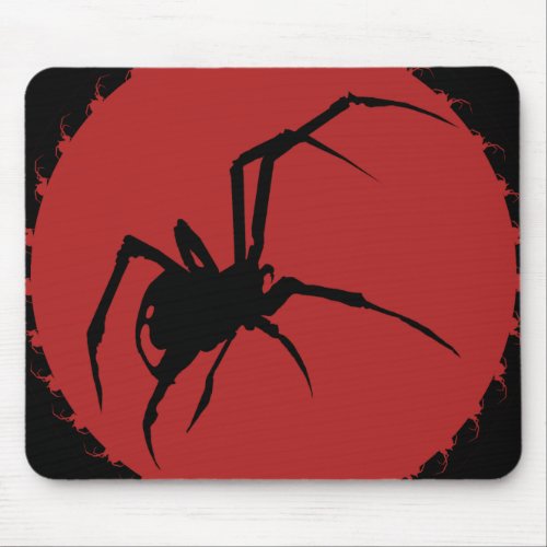 Black Widow Spider Mouse Pad