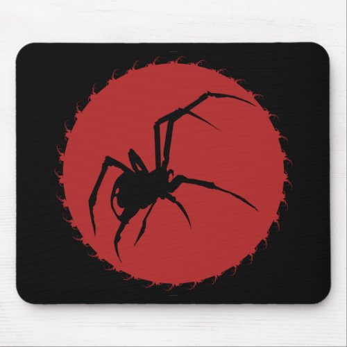 Black Widow Spider Mouse Pad