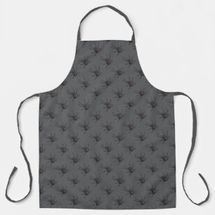 Black Widow Spider Original Drawing Art  Apron