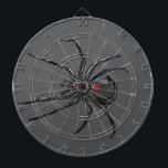 Black Widow Spider Original Drawing Art  Dart Board<br><div class="desc">Dartboard Dart Board dart tossing throwing fun competitive game set and functional wall hanging art decor printed with Black Widow Spider Original Drawing Art hand drawn graphic design artwork illustration by TheFabricSeal print on demand shop at Zazzle.com #ZazzleMade ©️Original. https://www.zazzle.com/store/thefabricseal Celebrate Halloween and Goth any time of the year with...</div>