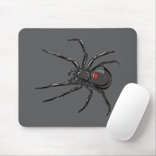 Black Widow Spider Original Drawing Art Mouse Pad