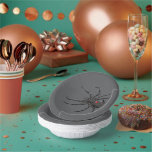 Black Widow Spider Original Drawing Art  Paper Bowls<br><div class="desc">Paper Bowl Set printed with Black Widow Spider Original Drawing Art hand drawn graphic design artwork illustration by TheFabricSeal print on demand shop at Zazzle.com #ZazzleMade ©️Original. https://www.zazzle.com/store/thefabricseal Celebrate Halloween and Goth any time of the year with our cool looking black colored with red marking widow species spider drawing custom...</div>