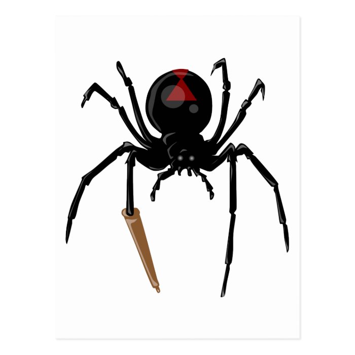 black widow spider postcards