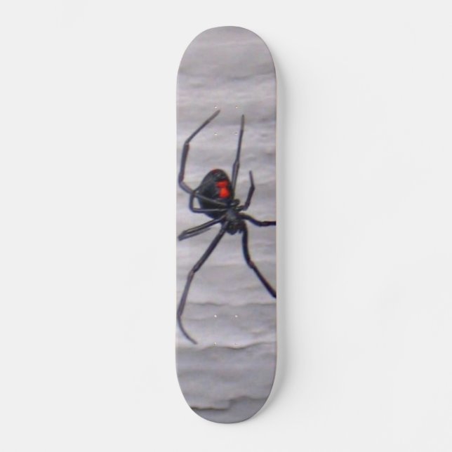 black widow spider skateboard deck (Front)