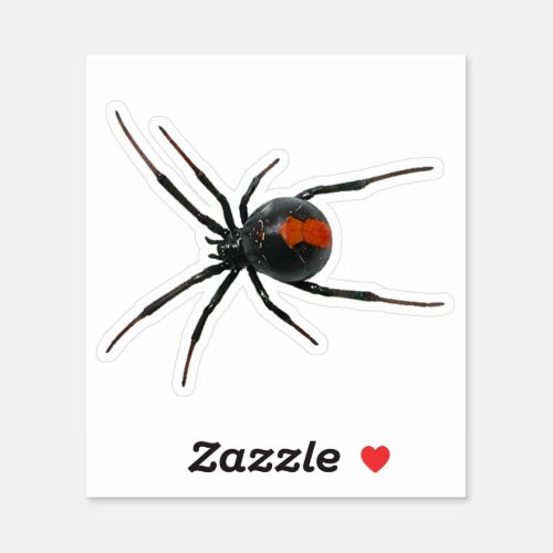 Black Widow Spider Sticker