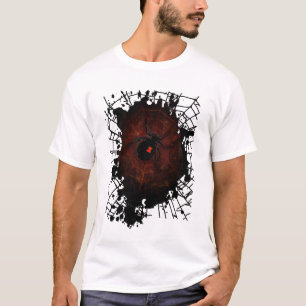 Black Widow Spider Web Gothic Dark Edgy Casual T-Shirt